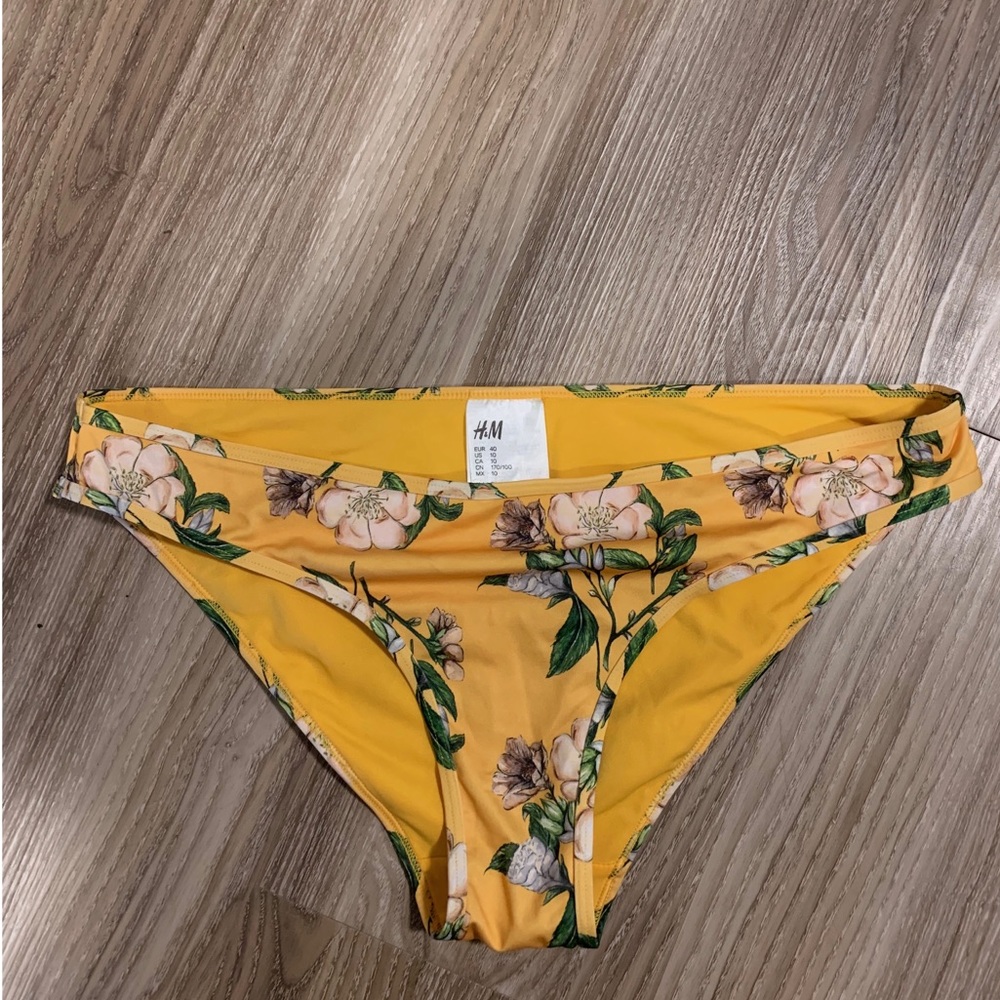 Yellow Flower Bikini Bottoms